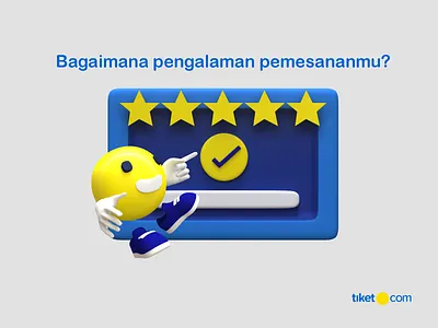 Tiket.com - TMan Success Booking Page 3d app design figma illustration ui ux
