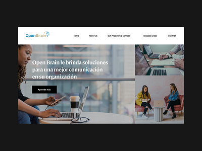Open Brain Website Header comunication design header header design layout logo modern openbrain organization organization website photography typography web design webdesign website