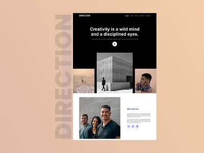 Minimal Landing Page clean ui creative design design illustration landingpage minimal ui uidesign user experience user interface ux uxdesign vector web webdesign