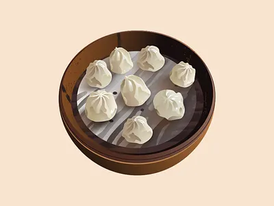 Xiaolongbao Soup Dumpling food food illustration illustration taiwanese vector