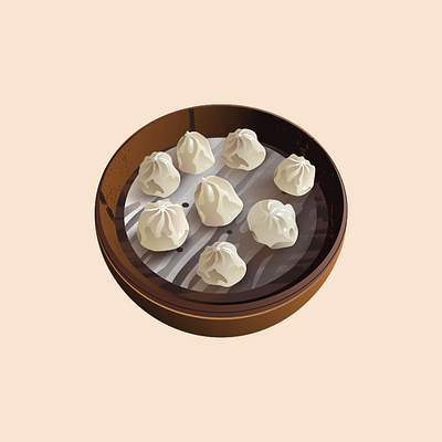 Xiaolongbao Soup Dumpling food food illustration illustration taiwanese vector