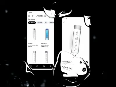 Water app app design flat mobile ui ux water