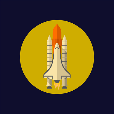 Space Shuttle illustration vector