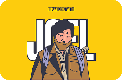 Joel — The Last Of Us 2 design exampllee flat illustration joel last of us naughtydog the last of us the last of us 2 tlou tlou2 vector