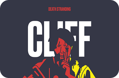 Cliff — Death Stranding cliff cliffs death stranding design exampllee flat illustration kojima