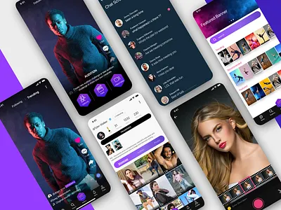 Talent Video App acting animation app colors dance design gangbeetle ios party talent tiktok ui user interface video