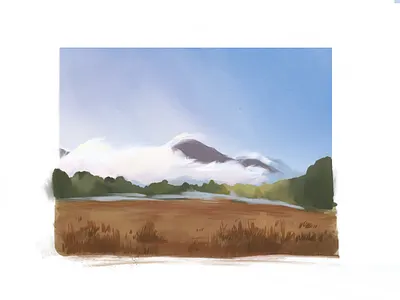 Killarney digital painting ireland killarney national park procreate