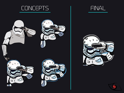 Star Wars Inspired Salute Storm Trooper Emote v2 (▼_▼)ゞ affinity designer branding cute design emote illustration salute starwars stormtrooper vector vector illustration