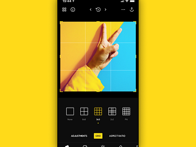 Photo Editor • camera clean dark dark mode grid ios photo photo editor photography