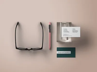 Business Card Branding Mockup illustration logo typography vector