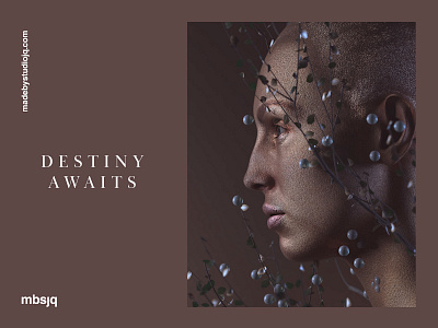 Destiny Awaits c4d cinema4d digital art digitalart maxon maxon3d octane octanerender portrait poster type