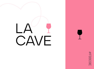 La cave - logo concept ✳ alcohol alcohol branding art direction branding cave concept design graphisme identity letter logodesign logotype minimalist minimalist logo pink typography wine wine label work