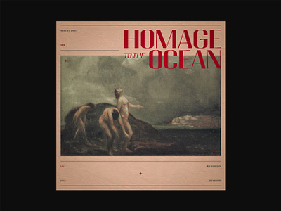 076 ~ homage to the ocean. custom type dailyposter dailyposterdesign editorial art editorial design editorial layout graphicdesign layout minimal minimalism photoshop poster a day poster art poster design swiss design swiss style typogaphy visual design visual graphics