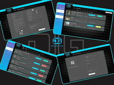 Dream Game - Admin Console Web App Part 2 design ui ux webdesign website design