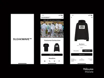 Sleakwave™: Clothing App app clothing dribbble dribbble best shot ecommerce fashion app mobile mobile app design ui ux