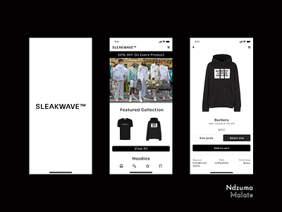 Sleakwave™: Clothing App app clothing dribbble dribbble best shot ecommerce fashion app mobile mobile app design ui ux