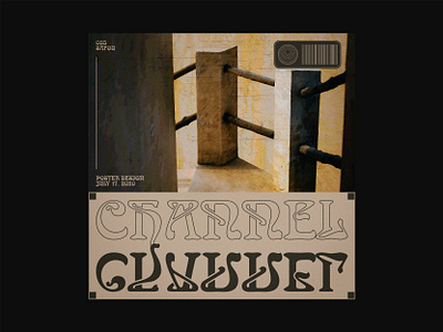 085 ~ channel. custom type daily poster dailyposter dailyposterdesign editorial art graphicdesign layout minimalism photoshop poster a day poster art poster design swiss design swiss style typogaphy ui visual art visual design visual graphics