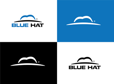 blue hat logo design branding business company logo graphic design logo logo mark logodesign minimal typography vector