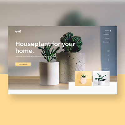 Houseplant - website design landing landing page minimal ui ux web web design webdesign website