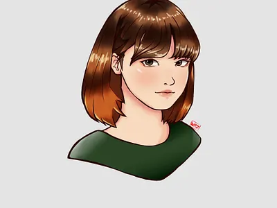 Photo Study 1 2d anime cartoon character digital illustration digitalart drawing illustration pinterest portrait