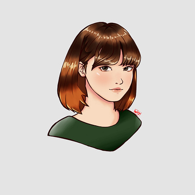 Photo Study 1 2d anime cartoon character digital illustration digitalart drawing illustration pinterest portrait