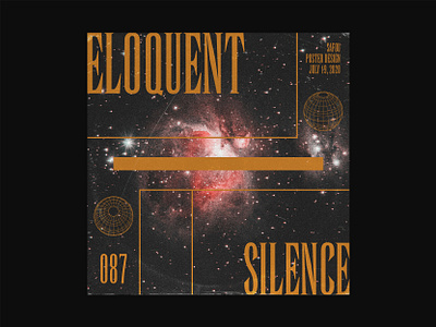 087 ~ eloquent silence. custom type dailyposter dailyposterdesign gfx gfxmob graphicdesign layout minimalism photoshop poster a day poster art poster design swiss design swiss style typogaphy visual arts visual design visual graphics