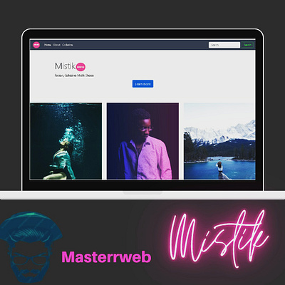 Mistik animation app branding illustration minimalist mistik mistik typography vector webdesign website wordpress