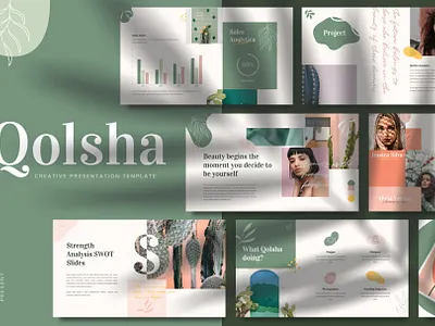Qolsha - Creative Powerpoint Template branding brochure business catalogue clean creative download elegant free magazine modern portfolio powerpoint powerpoint design powerpoint presentation powerpoint template template templates