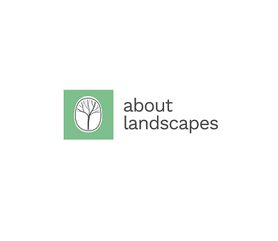 About Landscapes logo. branding design illustration logo vector