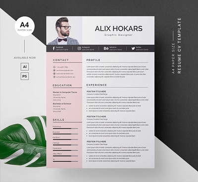 Resume/CV clean resume creative resume curriculum vitae cv template download download mockup free minimal resume modern modern resume professional resume resume template template