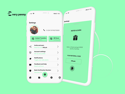 Everypenny app design design figma figmaafrica figmadesign fintech illustration invest ui ux