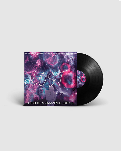 Lost aesthetic album album cover cosmos cover cover art design galaxy mood space stars