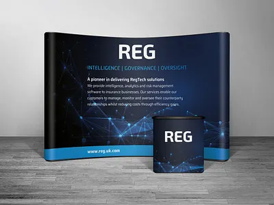 REG Exhibition Popup brand brand design brand identity branding branding design design designs exhibit design exhibition exhibition booth design exhibition design graphic design print print design