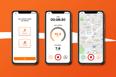 Strava Redesign bike bike app cycling cycling app redesign strava