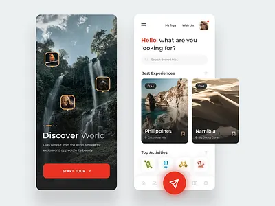 Travel Service Mobile App app appdesign design digital mobile app mobile app design mobile ui travel travel agency travel app traveling trip trips ui ux webdesign