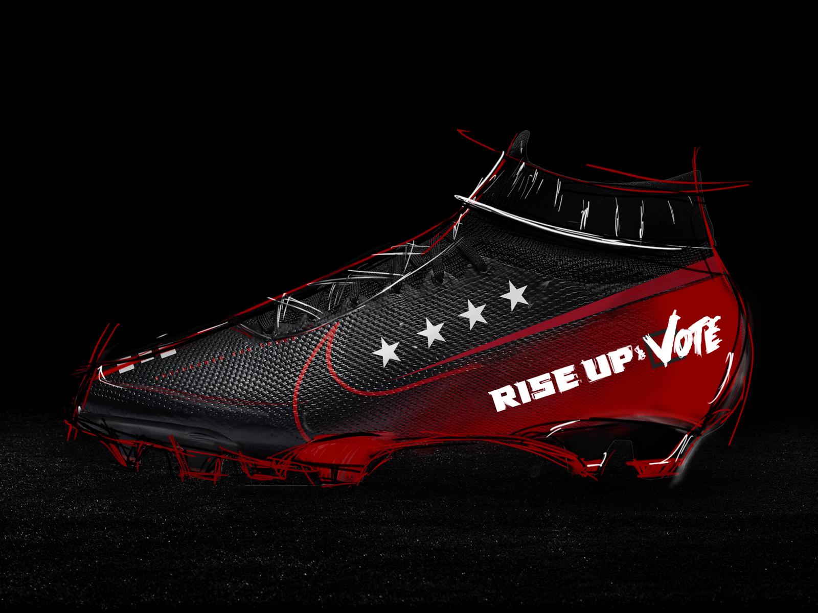 Rise Up and Vote atlanta atlanta falcons design football logo nfl sports sports design