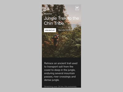 Foundlost—1001 adventure expedition figma foundlost myanmar neue haas grotesk outdoors trial ui waitlist web