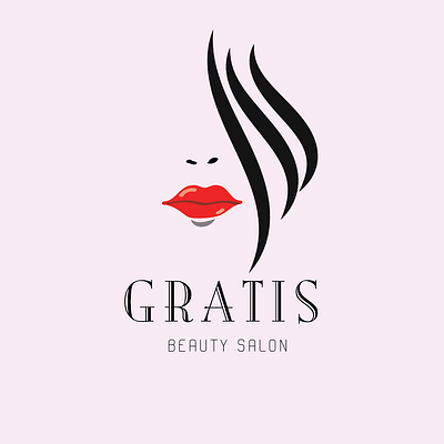 gratis salon branding icon logo design minimal vector