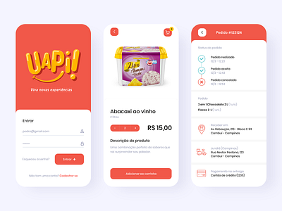 UAPI! App Conceptual Design food interface ui uidesign