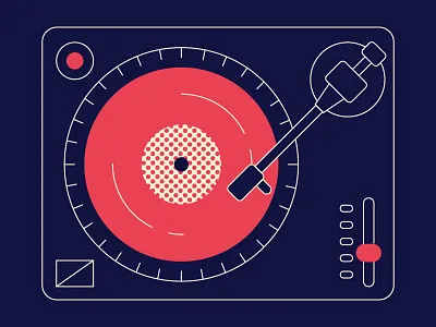 Record player illustration illustration design record player vector vinyl