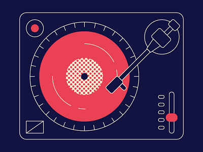 Record player illustration illustration design record player vector vinyl