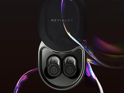 Earbuds Gemini by Devialet 3d 3d artist 3d design 3d designer c4d cinema 4d model octane product product design realism render