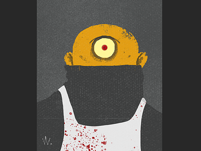 Toby Gutzensplätz cartoon characterdesign cyclops freak halloween horror humor illustration portrait slasher