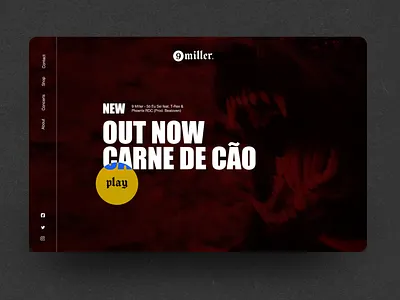 N.47 - 9 Miller / Website black branding design icon identity logo street typography ui ux