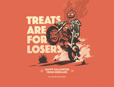 Halloween 2020 dirtbike dribbbleweeklywarmup fire halloween illustration jackolantern lockup moto motorcyle pumpkin skeleton skull spooky texture treats