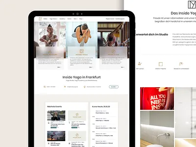 Website Relaunch Inside Yoga branding design illustration logo web web design web development webdesign webdevelopment website