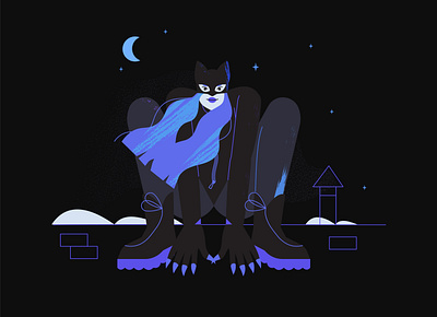 hide adobe illustrator catwoman character character illustration comic art hide illustration ui vectober vectober2020 vector vector illustration web illustration woman illustration