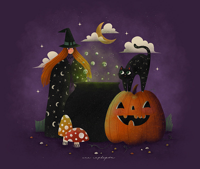 Happy Halloween dribbble halloween hocus pocus illustration illustrator prompt spooky