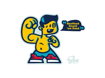 BoxHead Knock 'em Dead boxhead cartoon character cute design fight