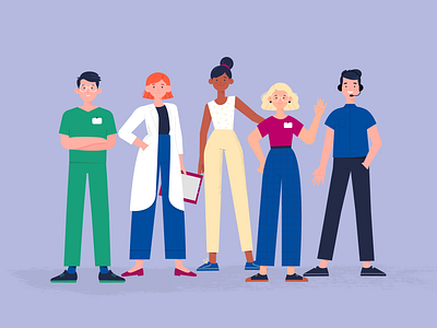 EQUIPO EIPS colorful explainer video illustration vector